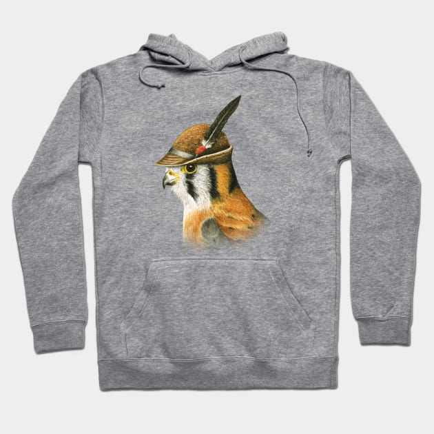 American kestrel Hoodie by Mikhail Vedernikov